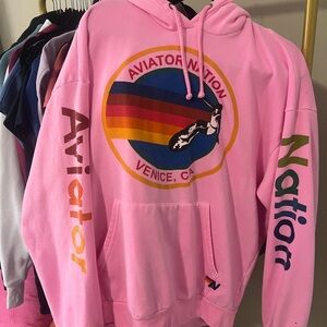Aviator Nation Light Pink Hoodie